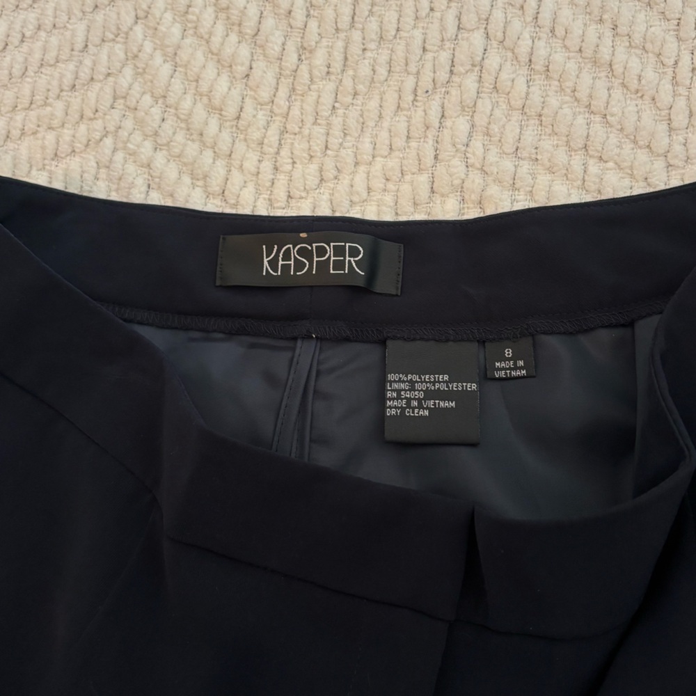 Kasper Dark Navy Blue Pants - Picture 2 of 4